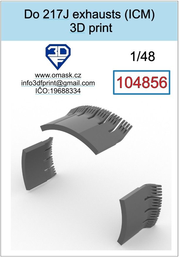 Do 217J exhausts (ICM)