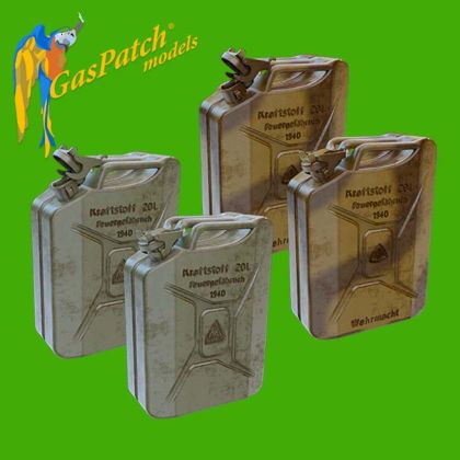 1:35 German Fuel Jerry Cans 1940 ABP & SCHWELM (12 pcs)