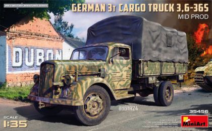 1:35 GERMAN 3T CARGO TRUCK 3,6-36S MID PROD