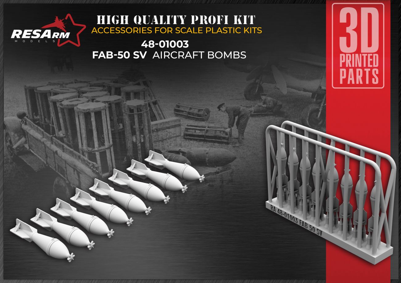 1:48 High-explosive aircraft bomb FAB-50 SV