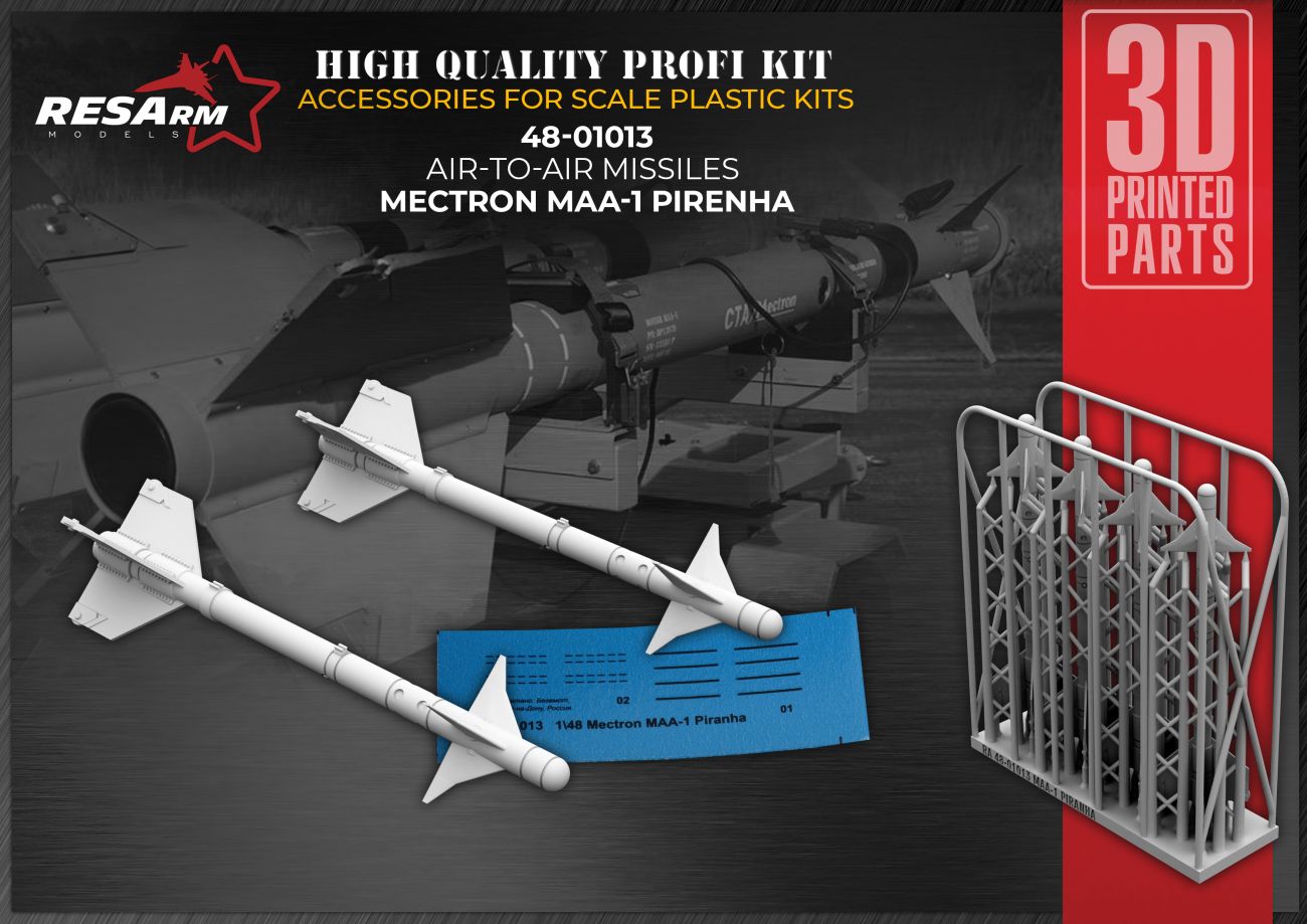 1:48 Brazilian Mectron MAA-1 Piranha air-to-air missile