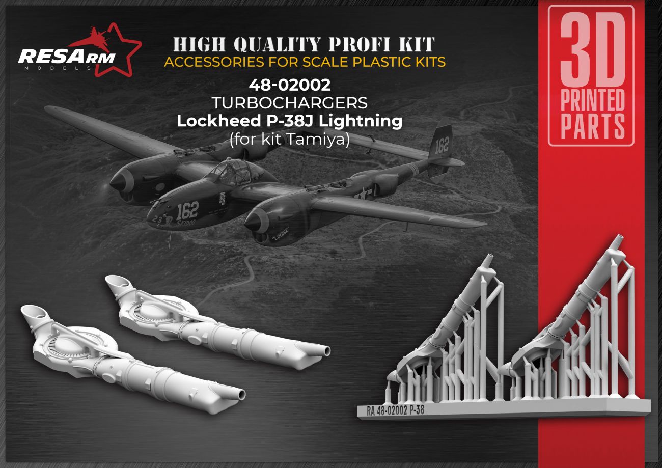 1:48 Lockheed P-38J Lightning GE Turbocharger