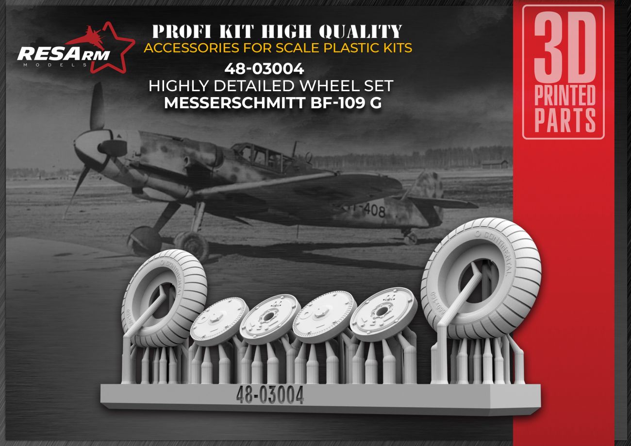1:48 Bf-109 G Wheels under load