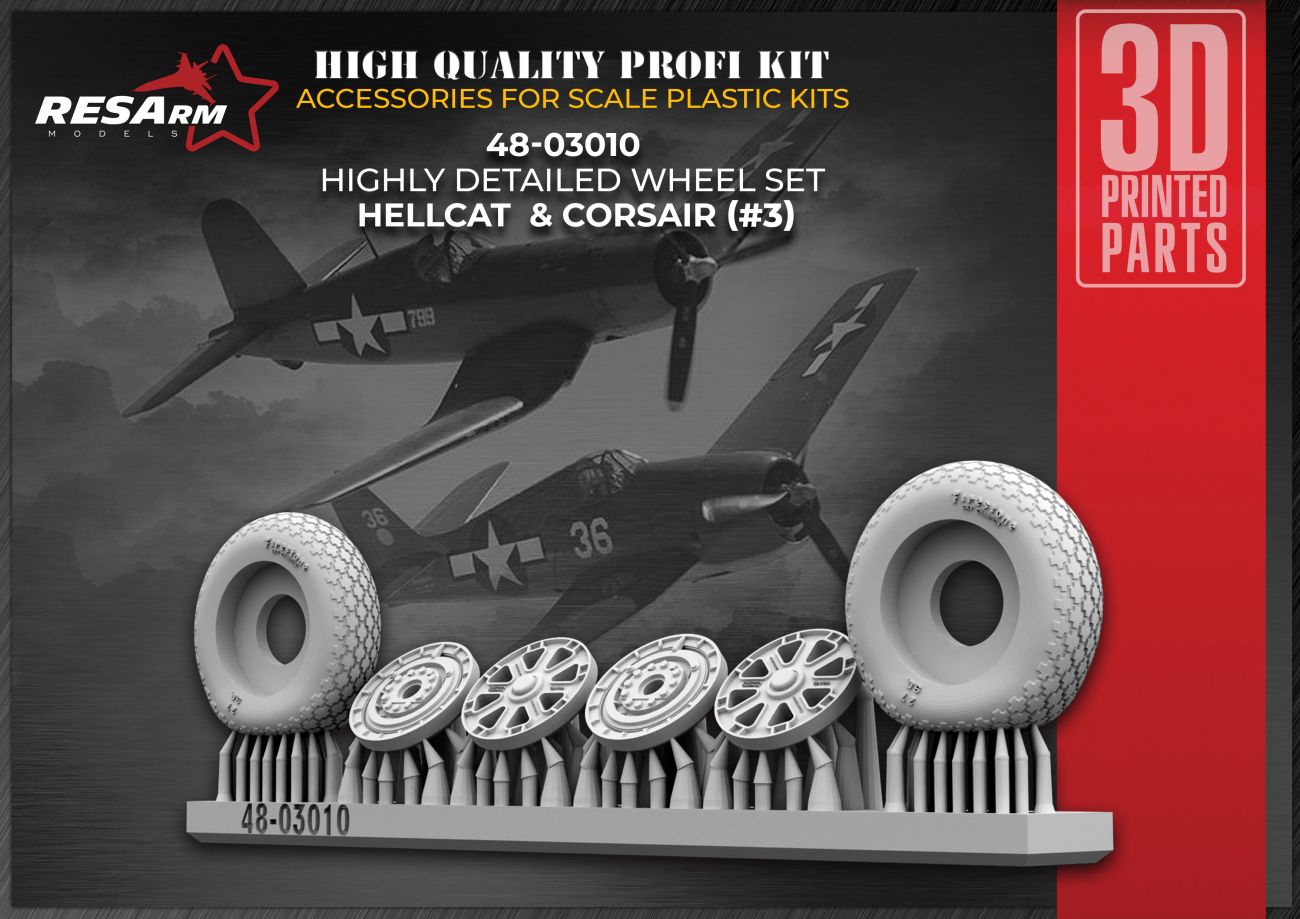 1:48 HELLCAT CORSAIR / var 3 Wheels under load