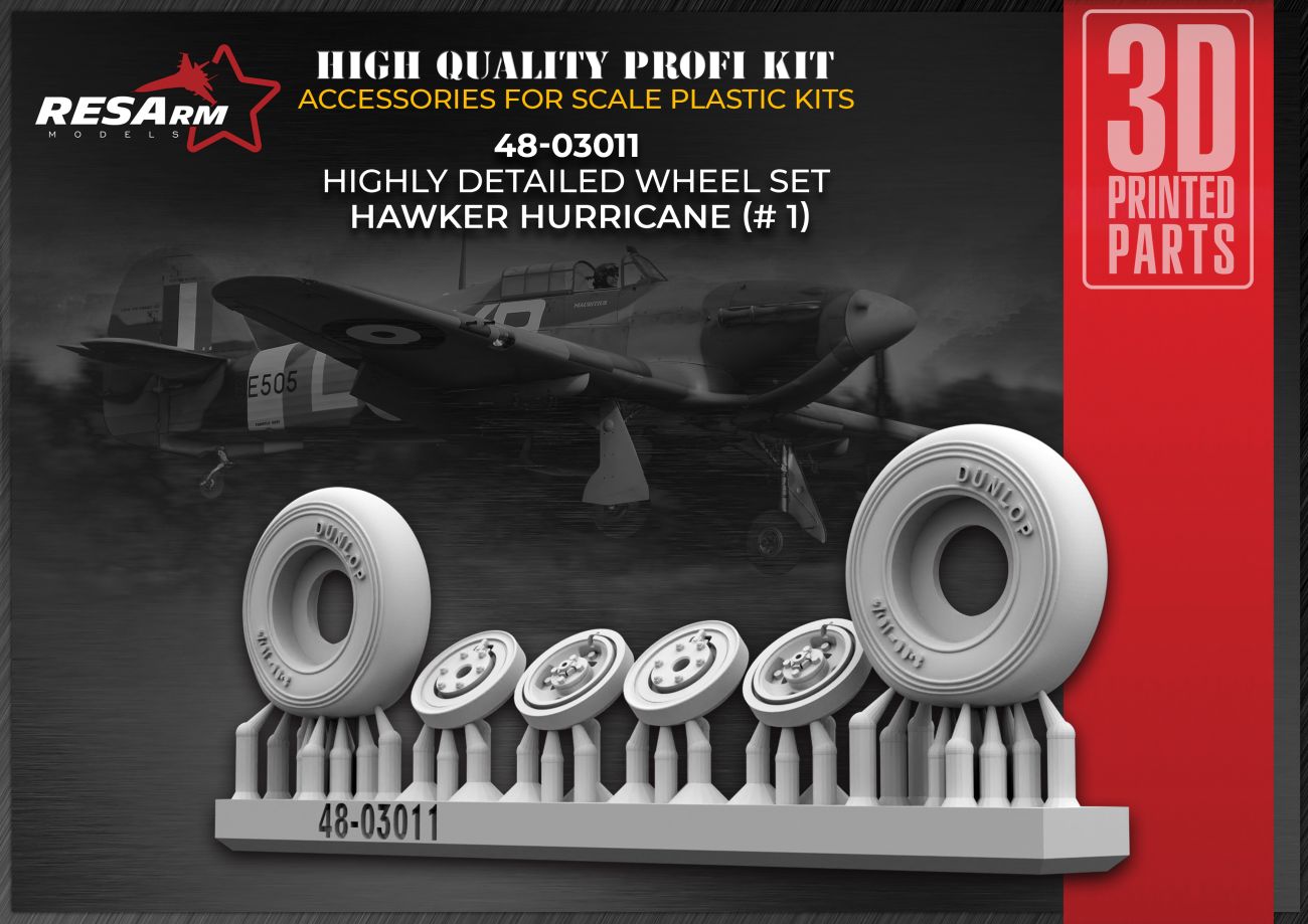 1:48 Wheels for HURRICANE var. 1 (under load)