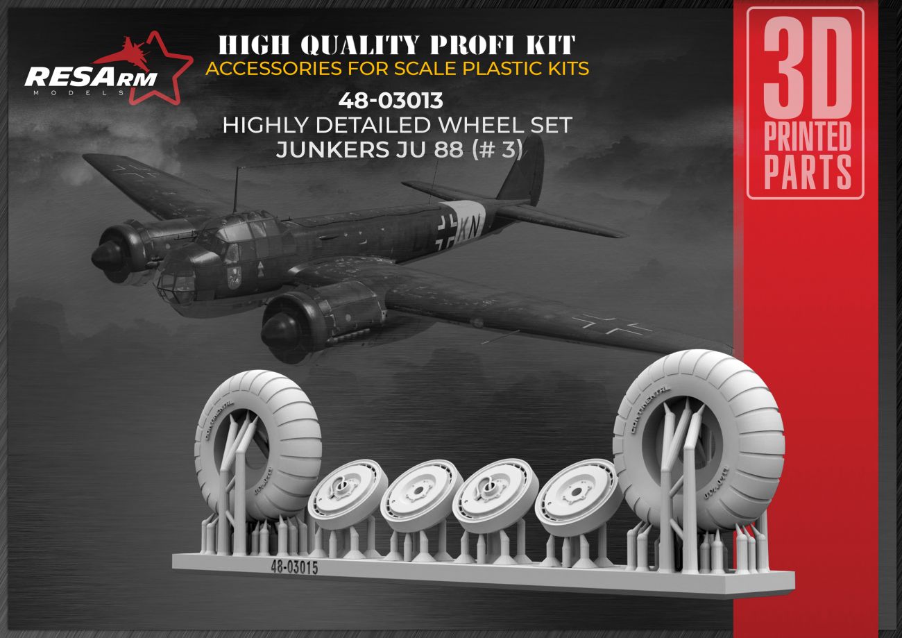 1:48 Ju-88 Wheels var.3 under load