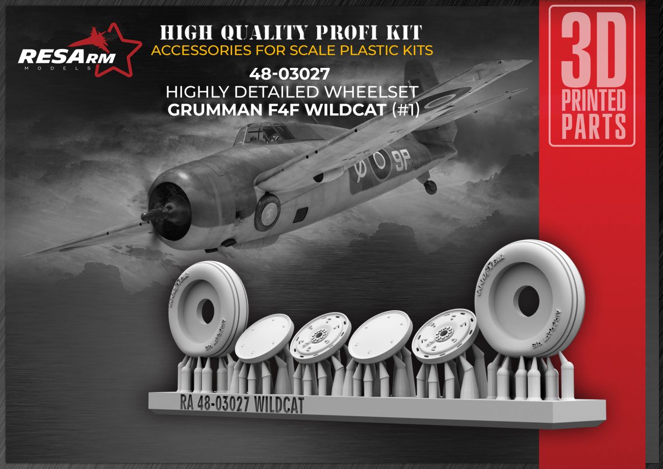 1:48 GRUMMAN F4F WILDCAT (var. 1) Wheels under load