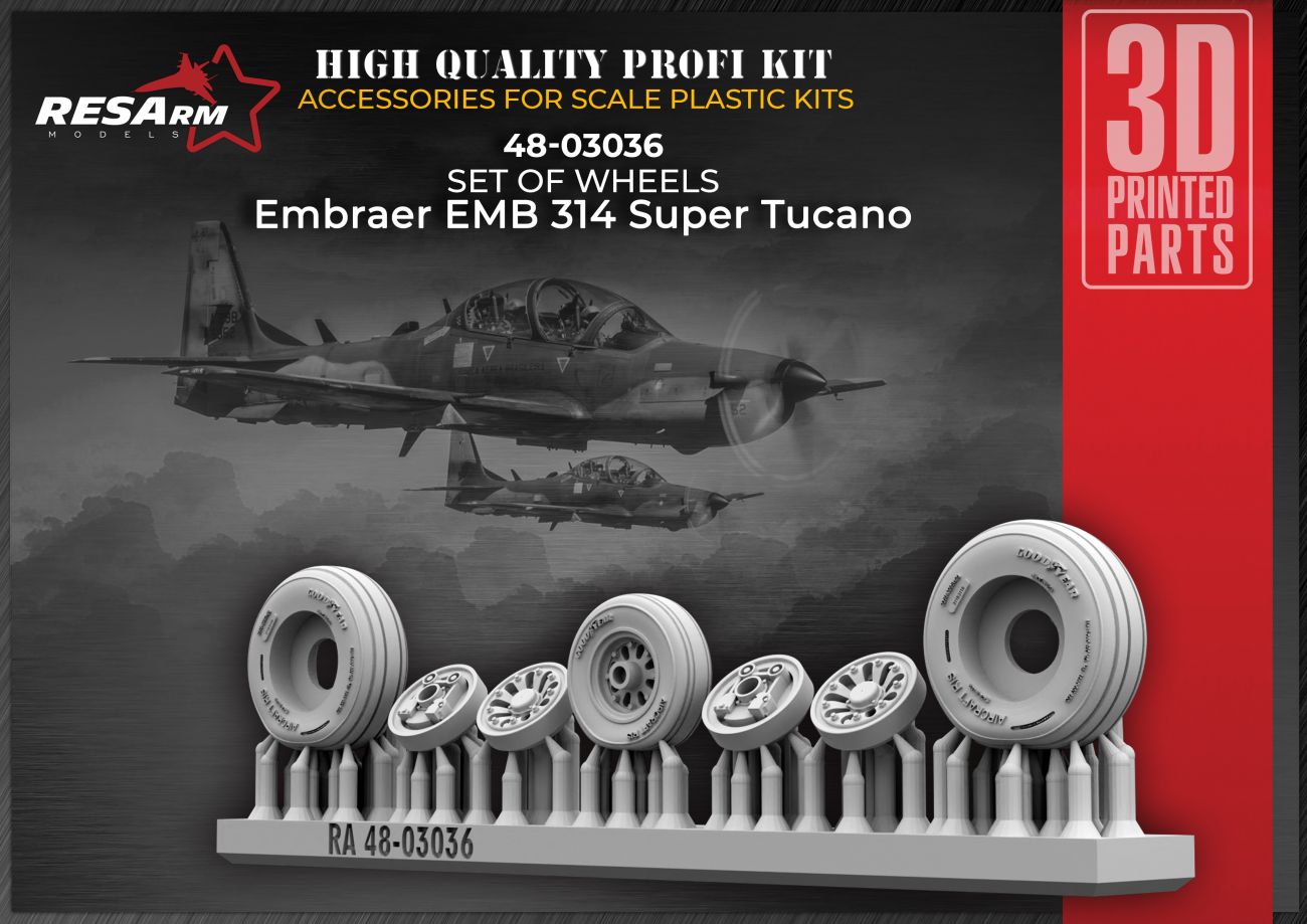 1:48 EMB 314 / A-29 Super Tucano Wheels under load