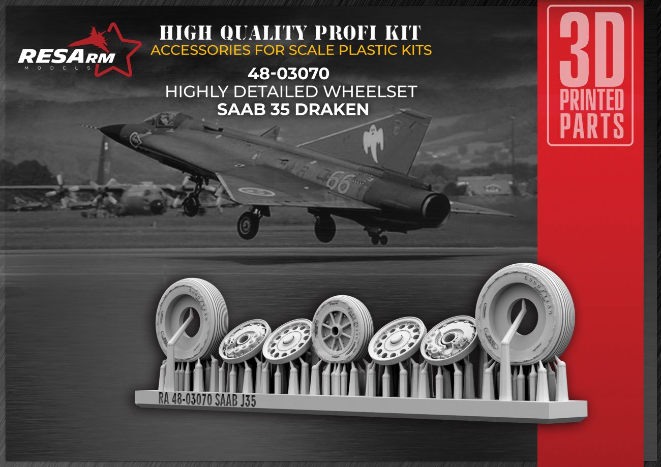 1:48 SAAB J-35 wheel set