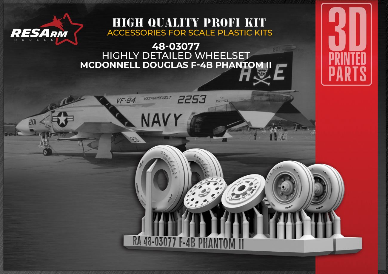 1:48 F-4B PHANTOM II wheel set