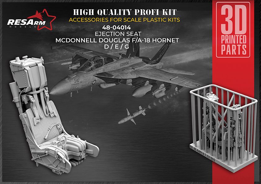 1:48 F/A-18 Hornet D / E / G catapult seat (two-seat version)