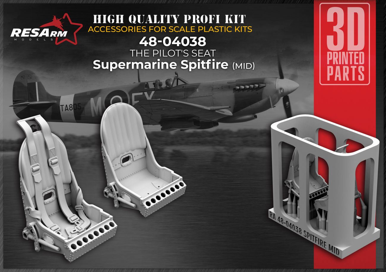 1:48 Supermarine Spitfire (mid) pilot's seat