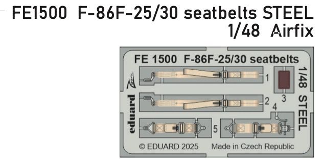 1:48 F-86F-25/30 seatbelts STEEL