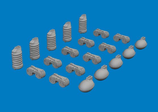 1:72 MG 15 magazines & case catchers PRINT