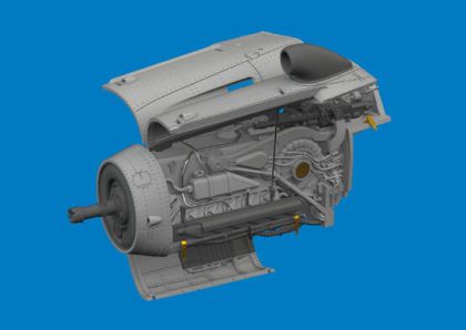 1:72 Bf-109G-10 Erla engine PRINT