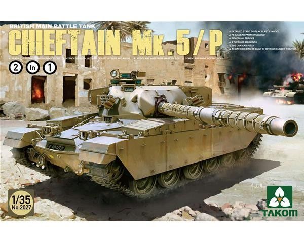 1:35 British Main Battle Tank Chieftain Mk. 5/P 2 in 1