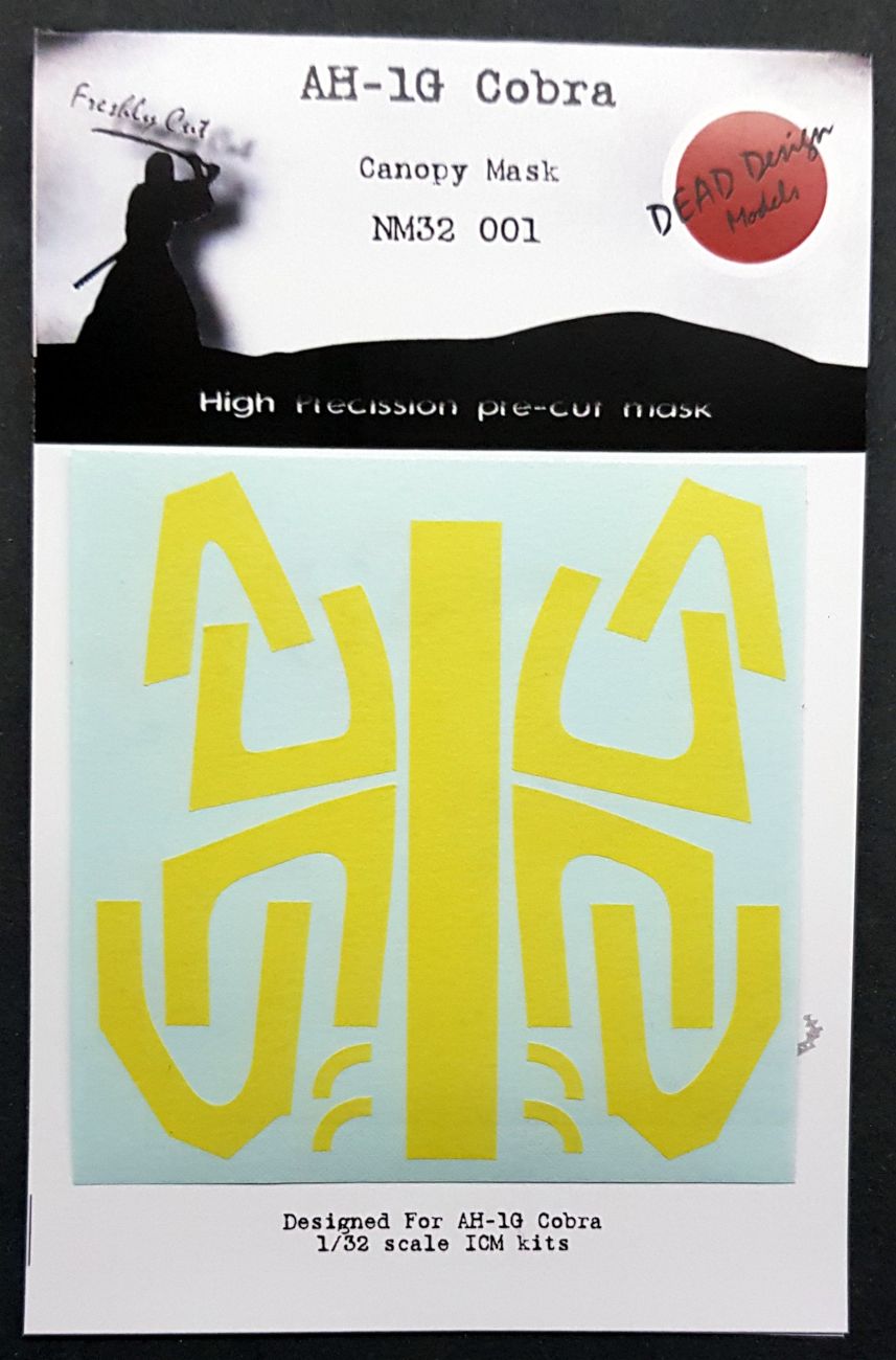 1:32 AH-1G Cobra - Canopy Mask for ICM