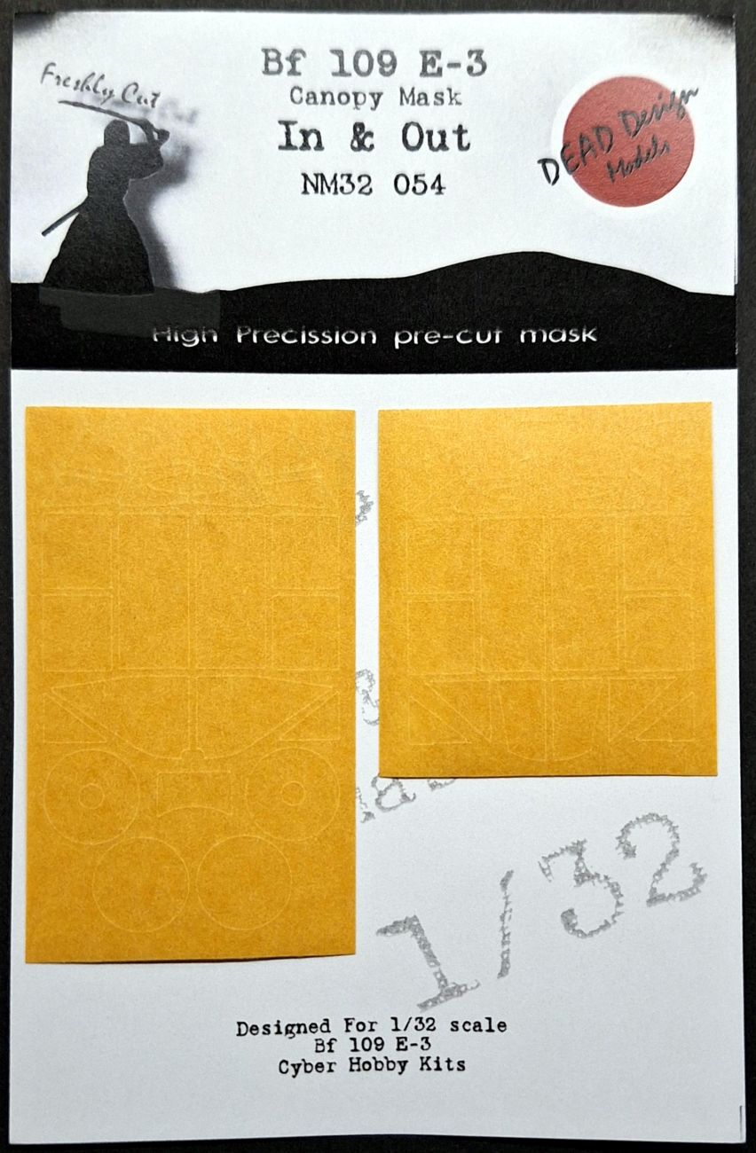 1:32 Bf 109 E-3 Canopy Mask In And Out