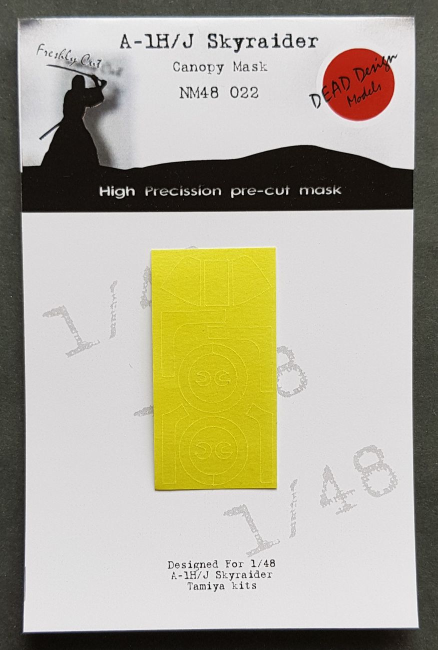 1:48 A-1H/J Skyraider - Canopy Mask for Tamiya
