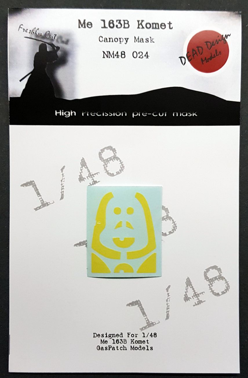 1:48 Me 163B Komet Canopy Mask GasPatch