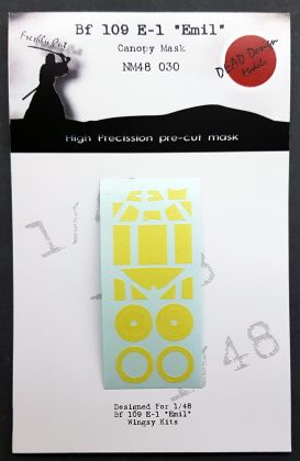 1:48 Bf 109E-1 Canopy Mask Wingsy