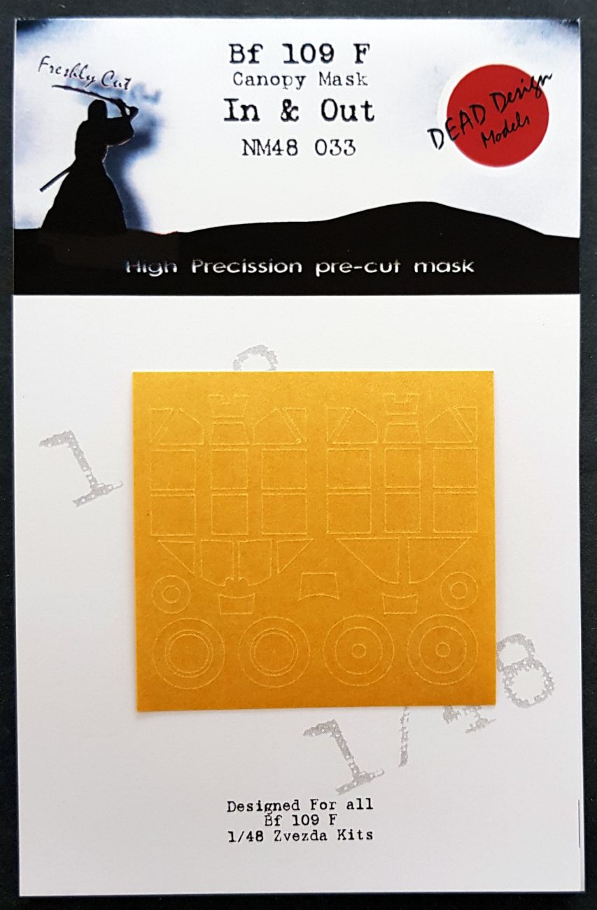 1:48 Messerschmitt Bf.109F-4 Canopy Mask - In and Out Zvezda