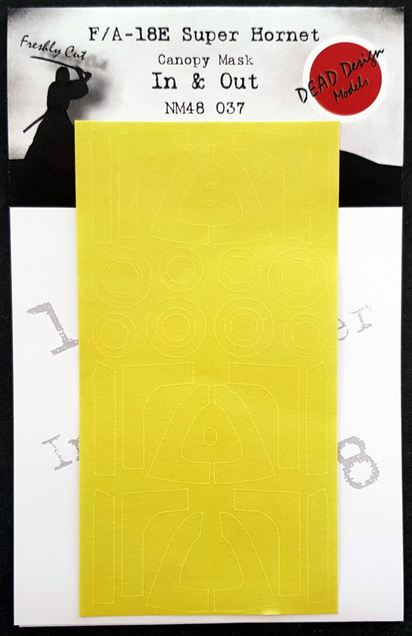 1:48 F/A-18E Super Hornet - interior and exterior Canopy Mask for Meng