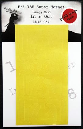 1:48 F/A-18E Super Hornet - interior and exterior Canopy Mask for Meng
