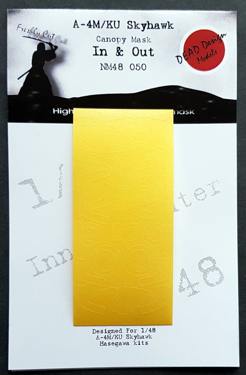 1:48 A-4M/KU Skyhawk - interior and exterior Canopy Mask for Hasegawa