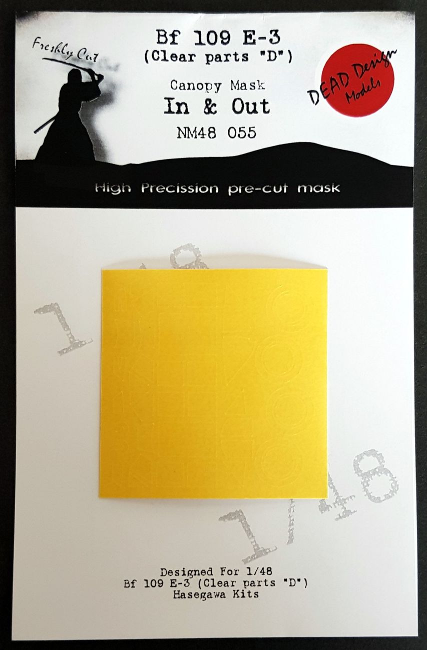 1:48 Bf.109E-1/Bf.109E-3 canopy masks (inside & outside)