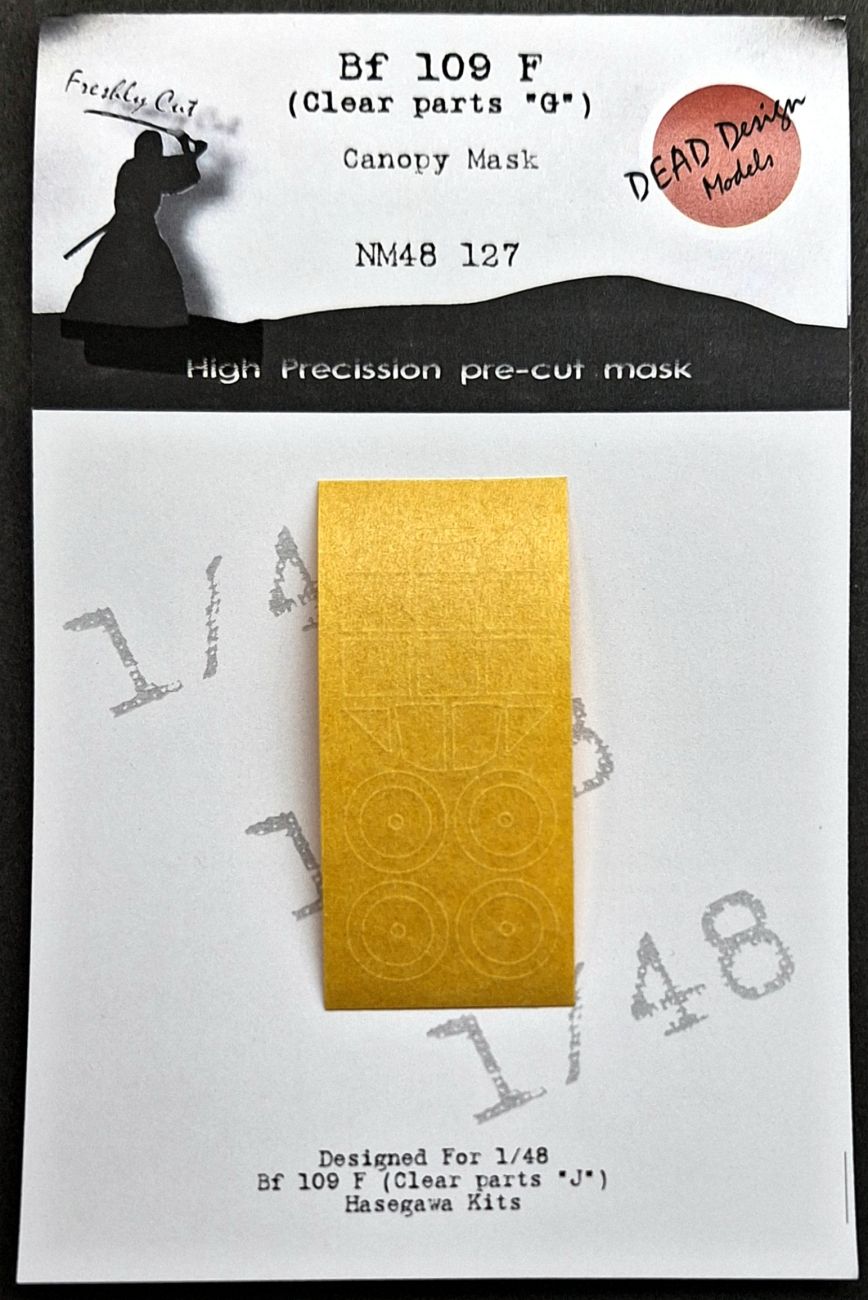 1:48 Bf 109 F (Clear Parts 'J') In And Out Canopy Mask (Hasegawa)