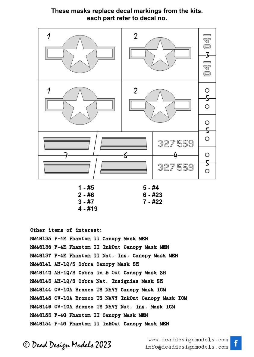 1:48  B-25J Mitchell National Insignias And Markings CORRECTED (HK Models)