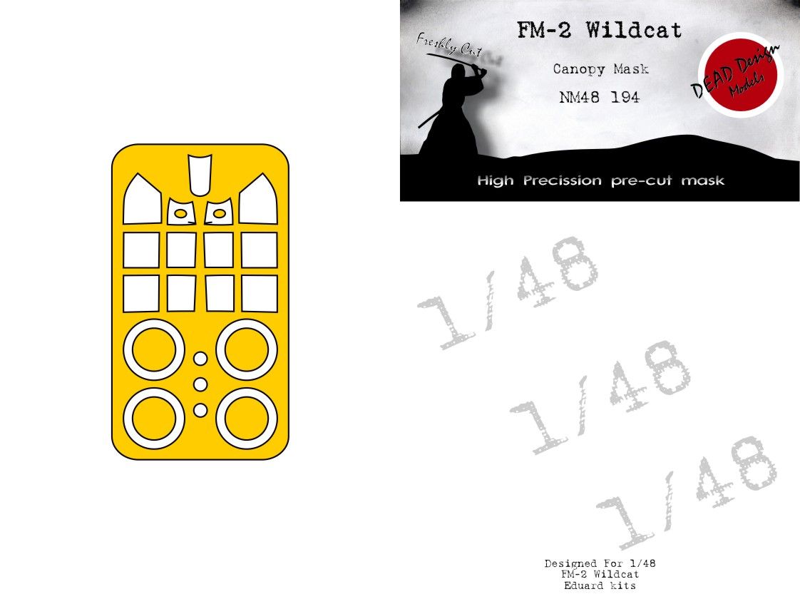 1:48 FM-2 Wildcat - canopy mask (for Eduard kits)