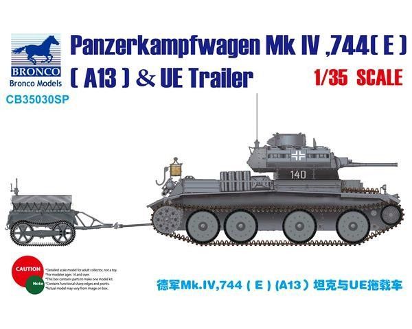 1:35 Panzerkampfwagen Mk.IV, 744[E] (A13) & UE Trailer