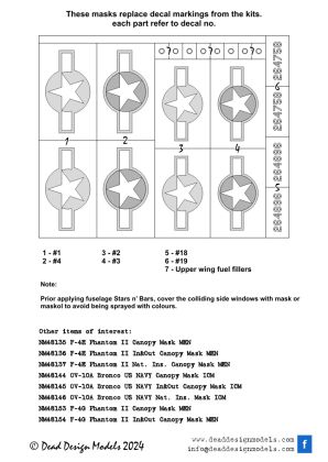 1:48 B-25G Mitchell National Insignias (Accurate Miniatures/Academy)