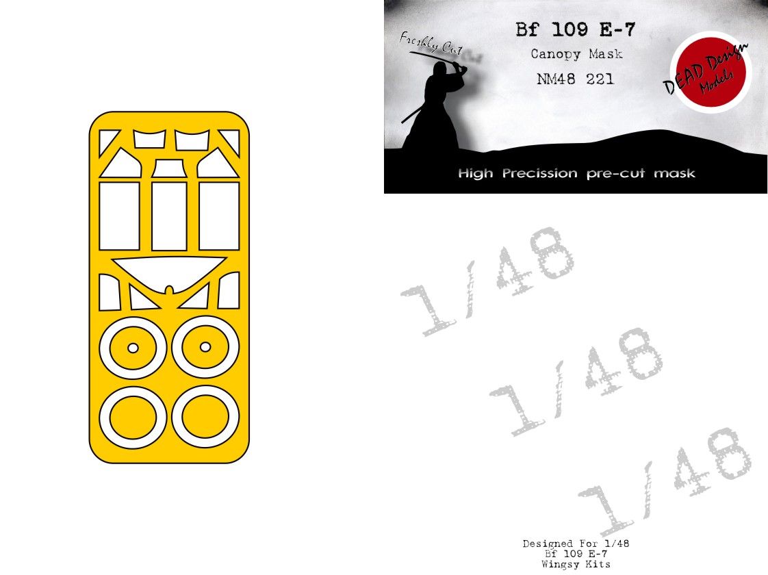1:48 Bf 109 E-7 Canopy Mask Wingsy