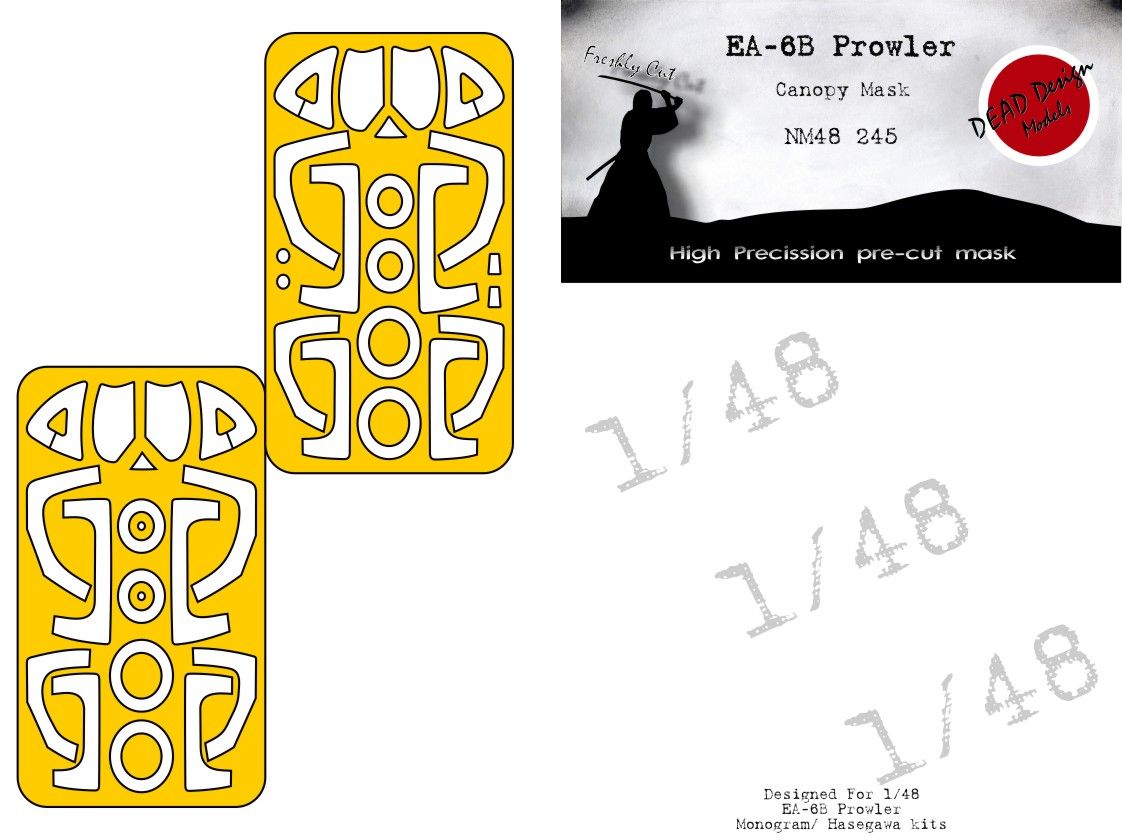 1:48 EA-6B Prowler canopy mask
