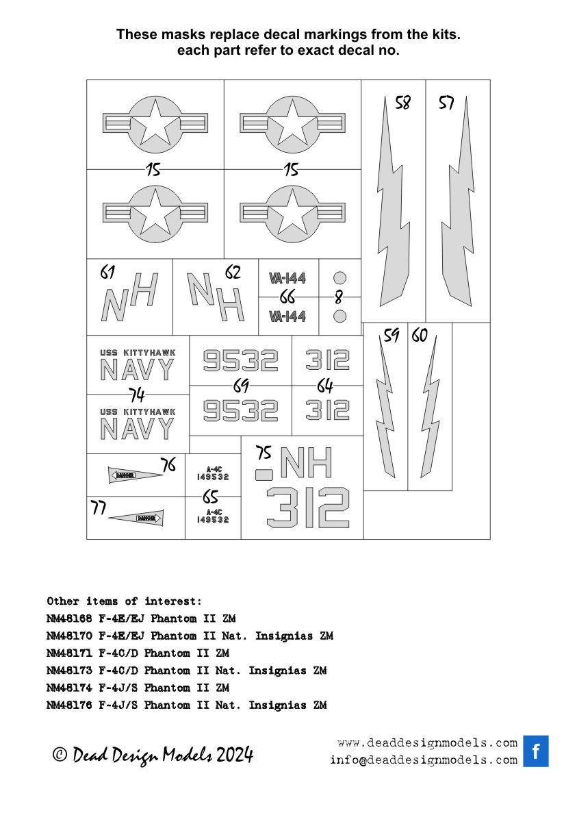 1:48 Douglas A-4 B/C Skyhawk - National Insignias Hobby 2000 / Hasegawa