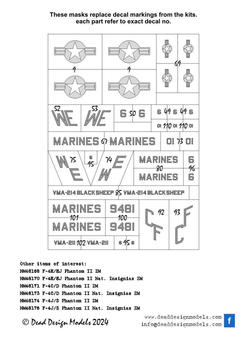 1:48 A-4M Skyhawk - National Insignias & Markings Hobby 2000