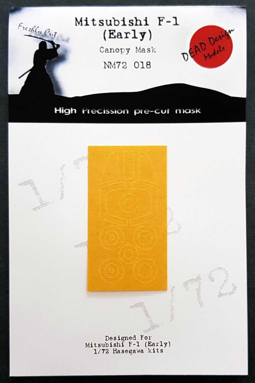 1:72 Mitsubishi F-1 (Early) Canopy Mask Hasegawa