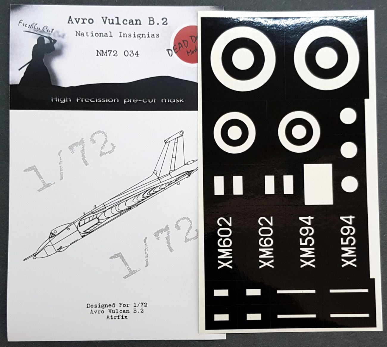 1:72 Avro Vulcan B.2 - National Insignias for Airfix