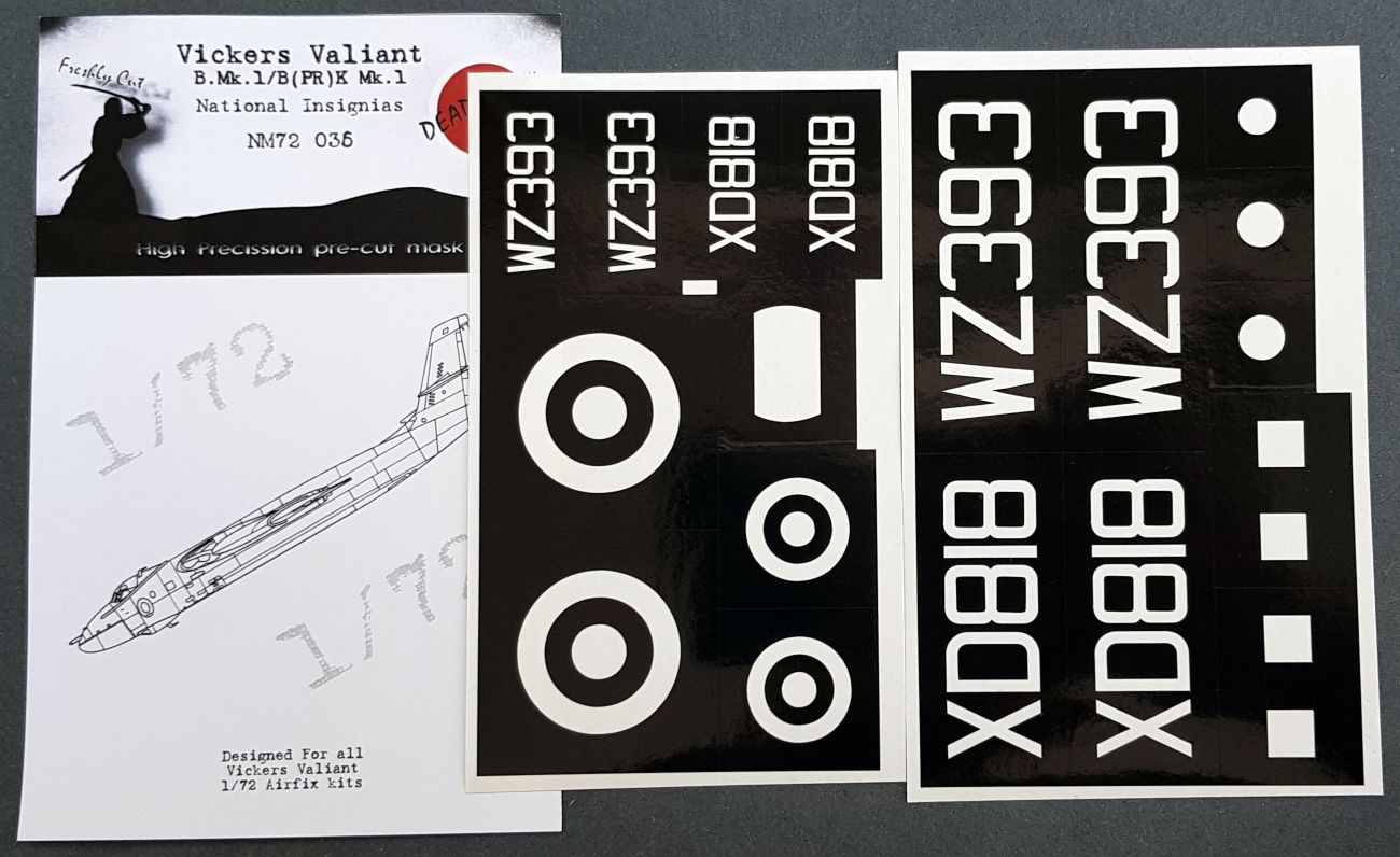 1:72 Vickers Valiant National Insignias Airfix