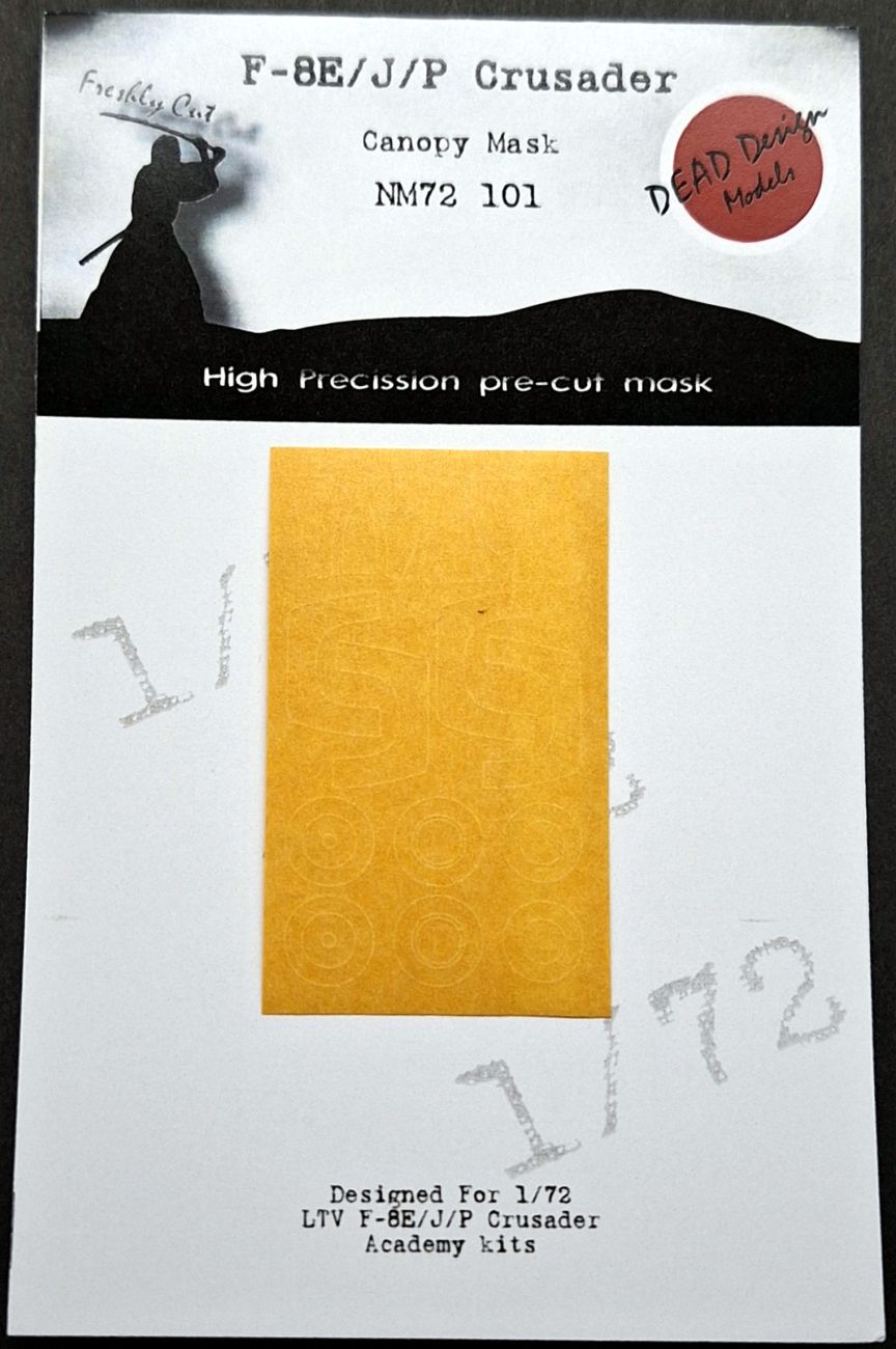 1:72 F-8E/J/P Crusader - Canopy Mask for Academy