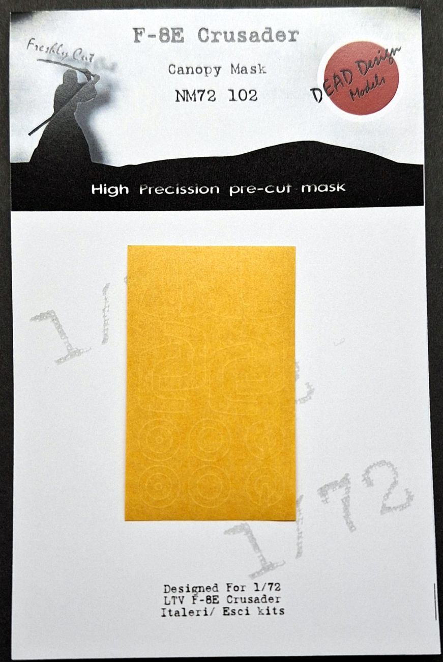 1:72 F-8E Crusader - Canopy Mask for Italeri, Esci