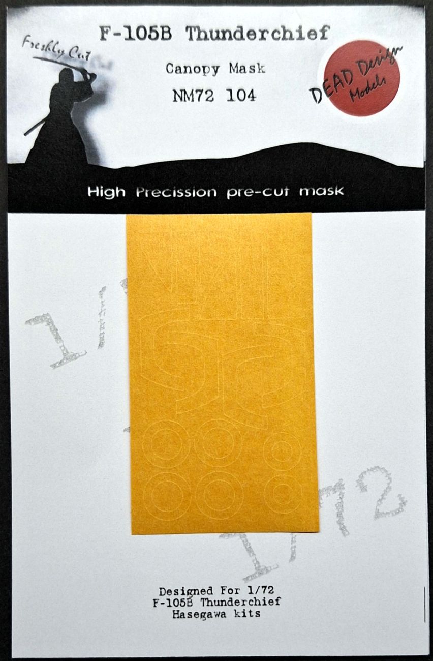 1:72 F-105B Thunderchief - Canopy Mask for Hasegawa