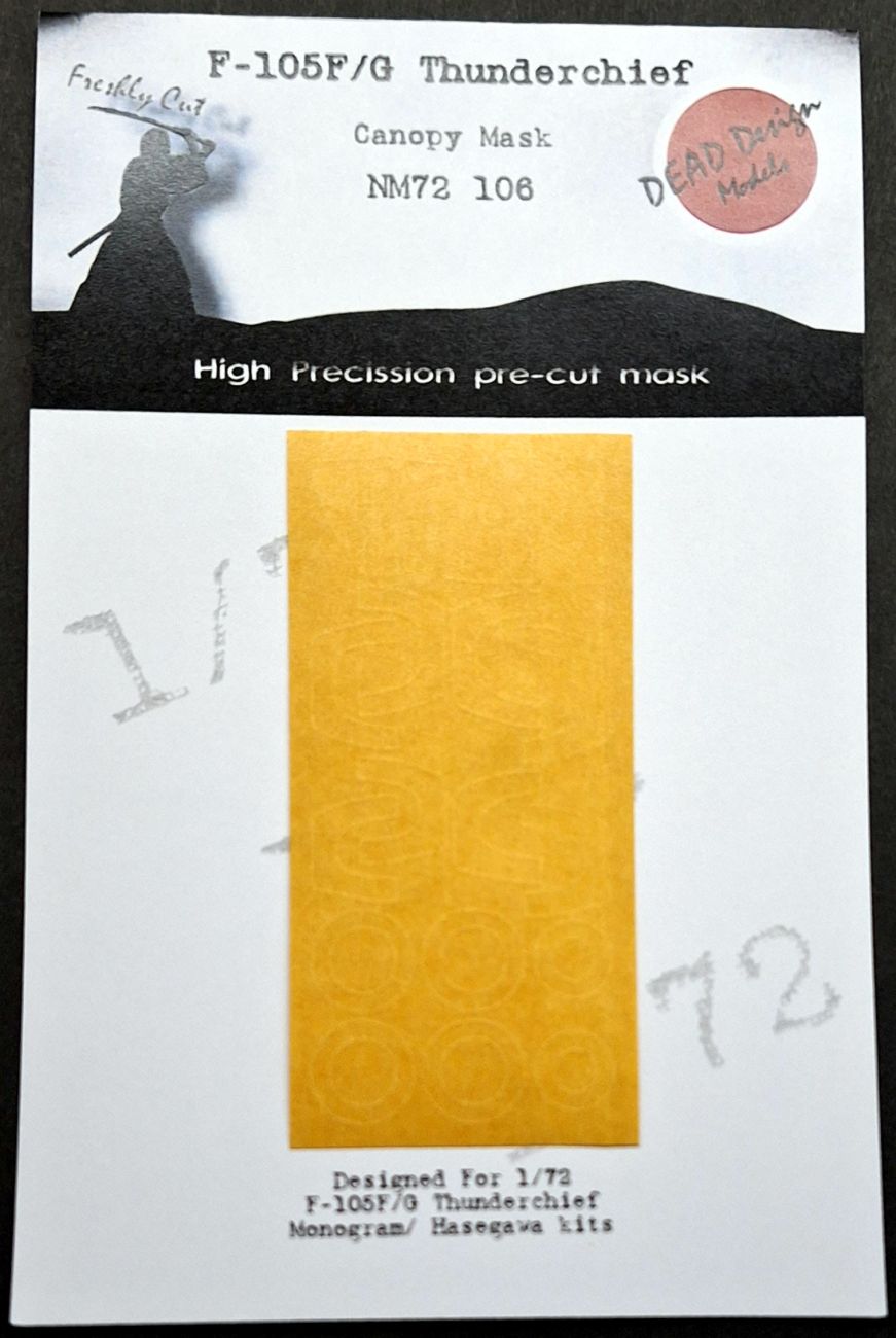 1:72 F-105F/G Thunderchief - Canopy Mask for Hasegawa, Monogram