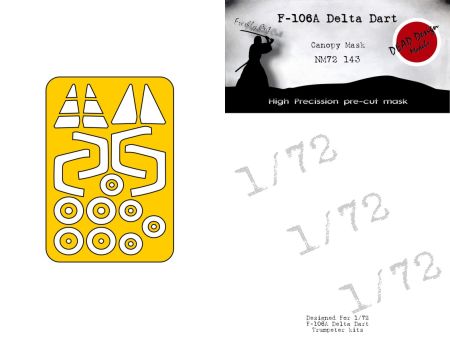 1:72 F-106A Delta Dart Canopy Mask Trumpeter