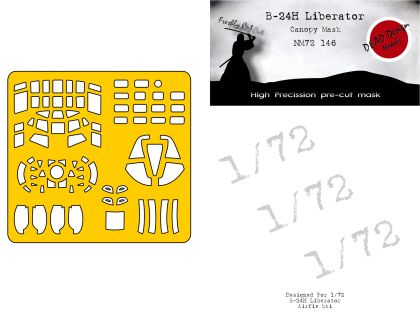 1:72 B-24H Liberator Canopy Mask (Airfix)