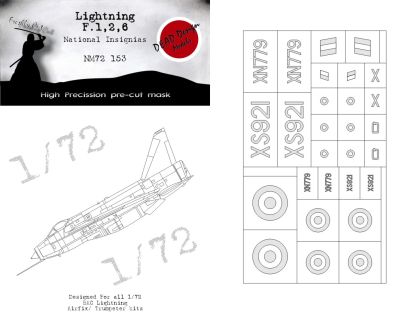 1:72 Lightning F.1, 2, 6 National Insignias (Airfix/Trumpeter)