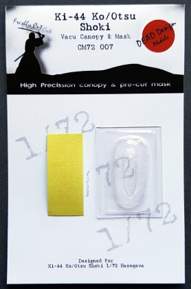 1:72 Nakajima Ki-44 Vacu Canopy & Mask Hasegawa